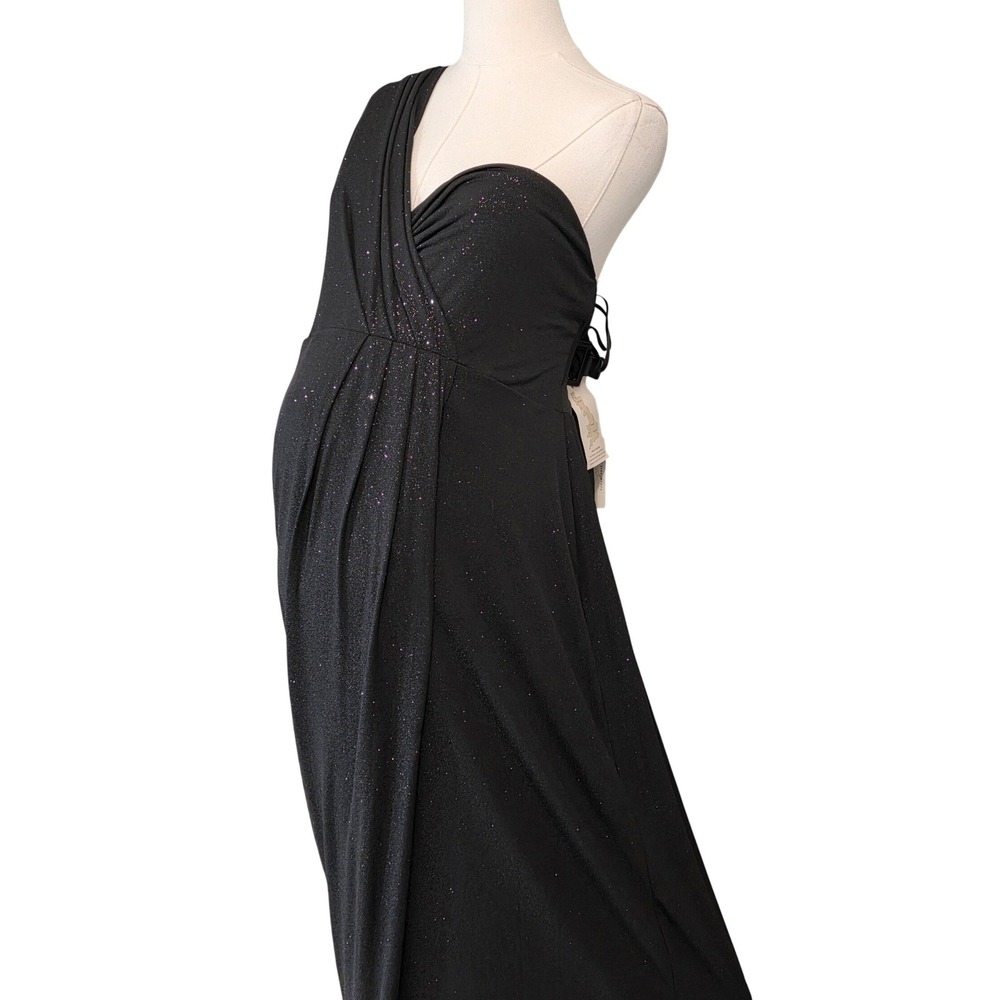 Tiffany Rose Maternity Gown Women Size 6 Black Shimmer NEW - Picture 9 of 15
